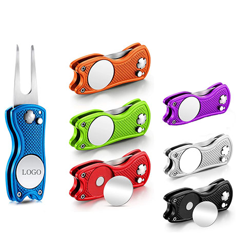 Metal Foldable Golf Divot Tool