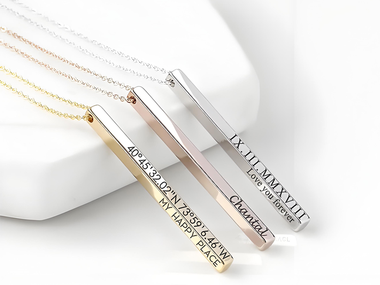 Personalized Coordinates Necklaces